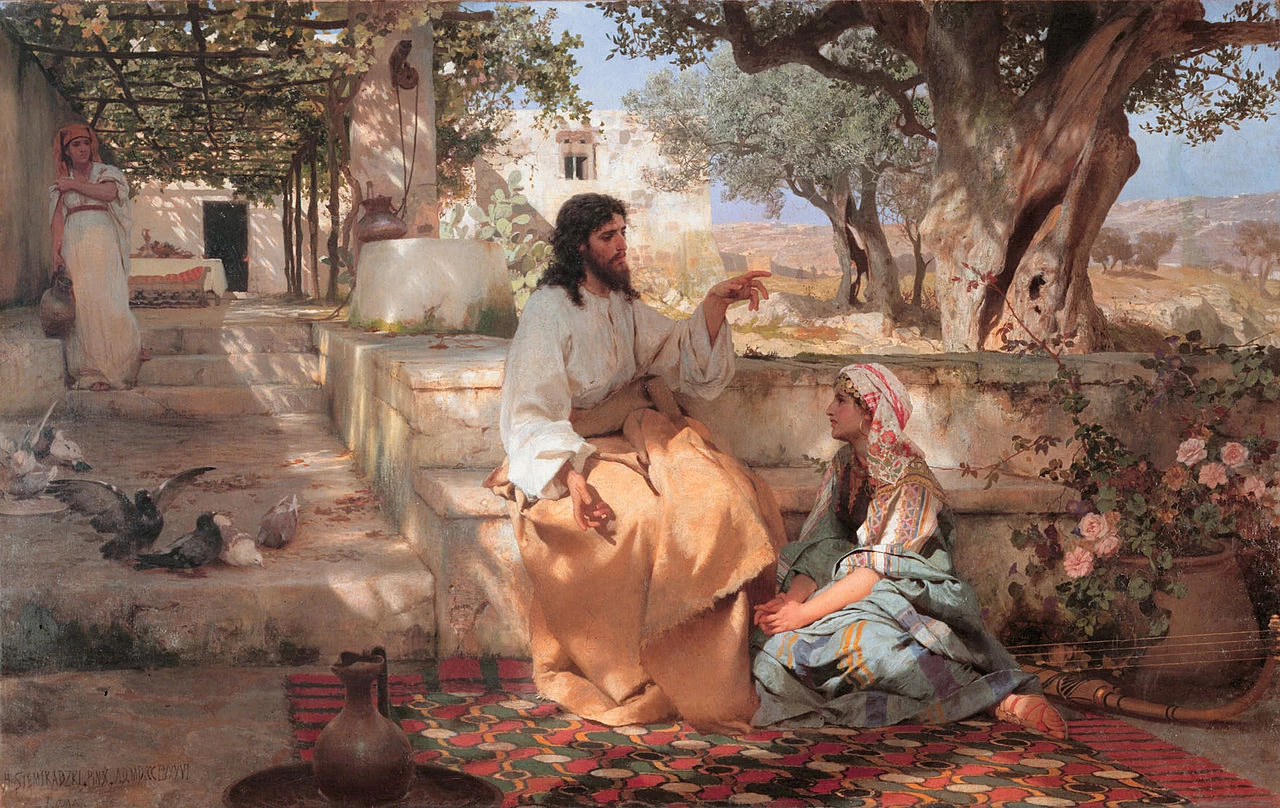 Henryk Siemiradzki - Cristo con Marta e Maria